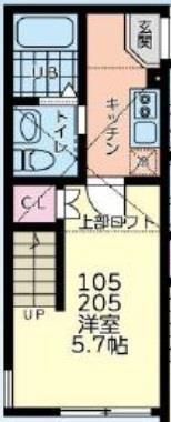 コートレジデンス橋本 205号室 間取り