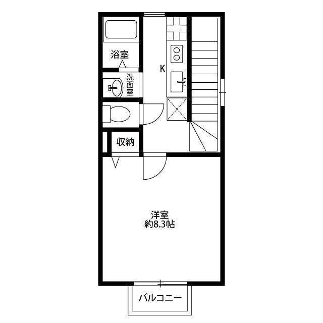 アムール　Ｋ&rsquo;Ｓハウス 203号室 間取り