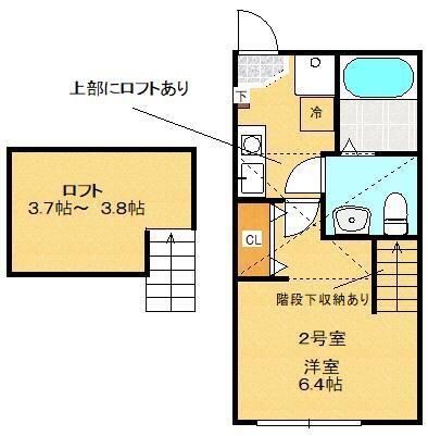 トゥルーメゾン京王堀之内 202号室 間取り
