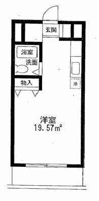 エステートピア　常盤 201号室 間取り