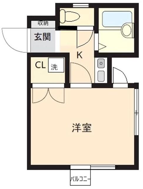 ロイヤルハイツ中川 202号室 間取り