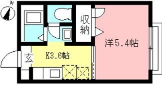 シャングリラⅡ  205号室 間取り