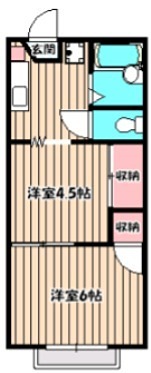 リヴェールハイツ 201号室 間取り