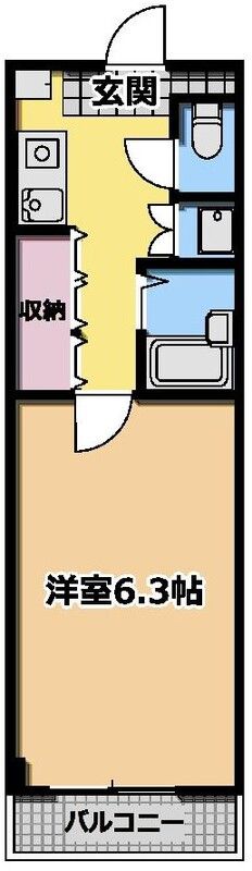 パークサイド芝原 106号室 間取り