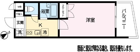 グリーンステイ 402号室 間取り