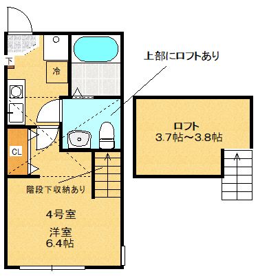 トゥルーメゾン京王堀之内 204号室 間取り