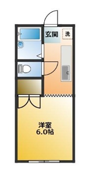 第二洗馬川荘 208号室 間取り