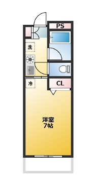 来夢一番館 301号室 間取り