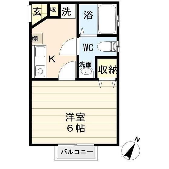 プレナスみなみ野 104号室 間取り