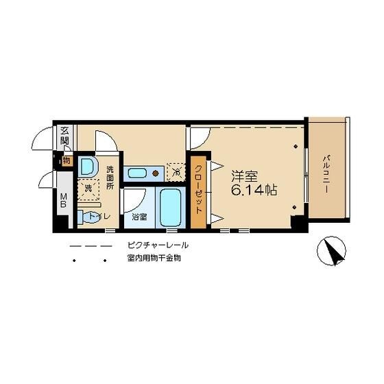 エスペランサ 204号室 間取り