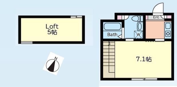 エバーグリーンＳ 201号室 間取り