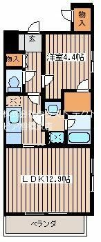 ポケット 201号室 間取り