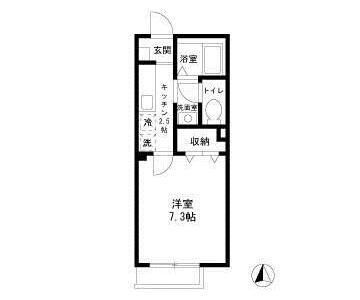 コトー・ジーエム 201号室 間取り