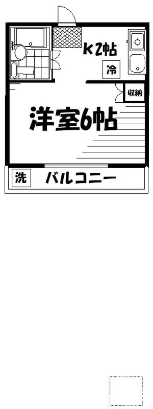 神尾ハイツ 307号室 間取り