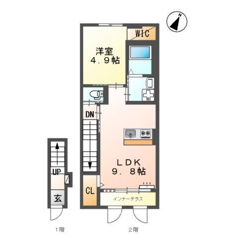 モンテ　アロ 202号室 間取り