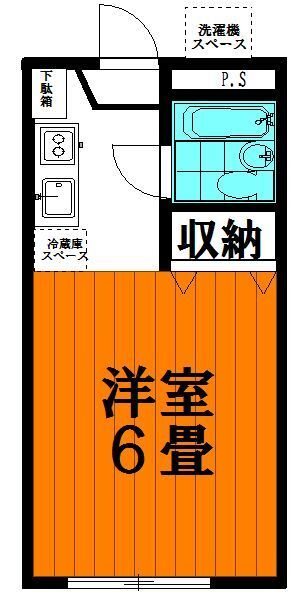 パークサイドハイツ 206号室 間取り