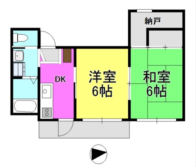 グレース近沢  502号室 間取り