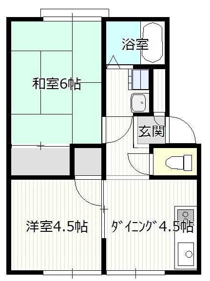 クボコーポ 103号室 間取り