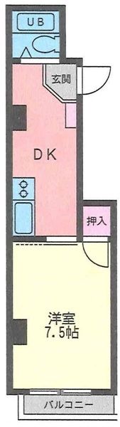 シティプラザ 403号室 間取り