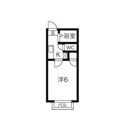 リセーレ金山 104号室 間取り