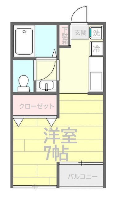 メゾンアテネ 202号室 間取り