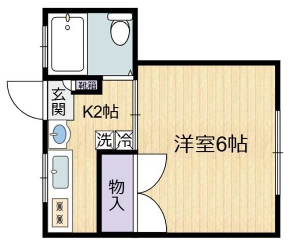 サンホワイト 202号室 間取り