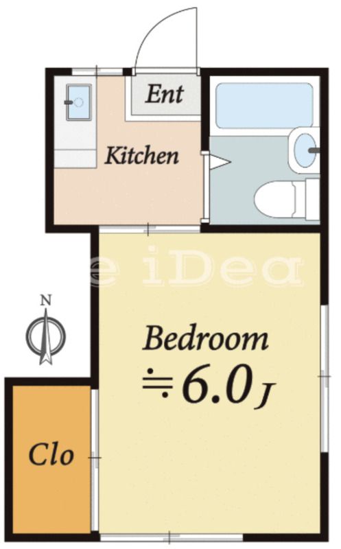 万町田口ハイツ 202号室 間取り