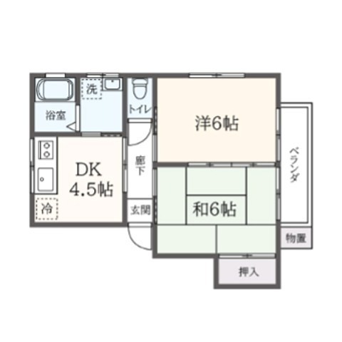 ハイツスイート 101号室 間取り