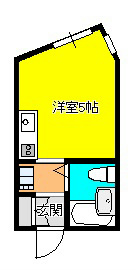 フレッシュメント 105号室 間取り