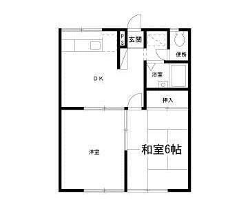 サニーサイド北沢 101号室 間取り
