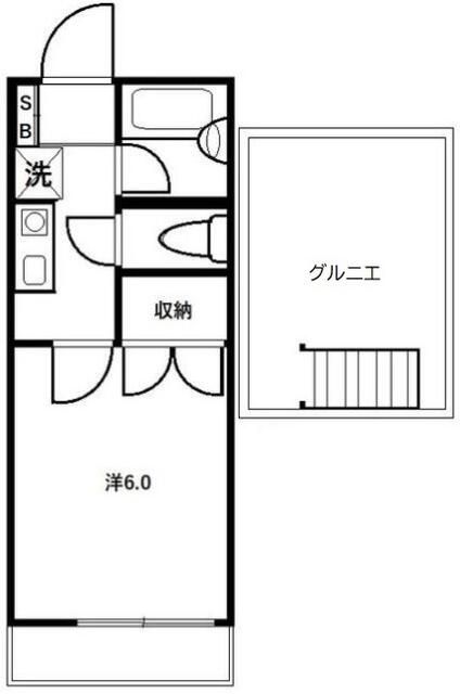 シルクハイム 202号室 間取り
