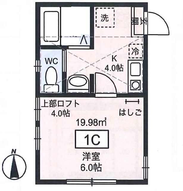 メゾンエレンデール 1ーC号室 間取り