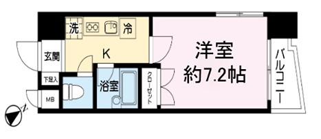 グリーンステイ 301号室 間取り