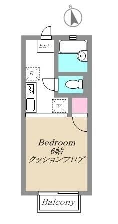 キャッスルマスダ 102号室 間取り