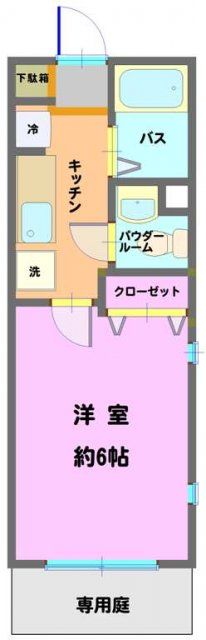 プレミール 101号室 間取り