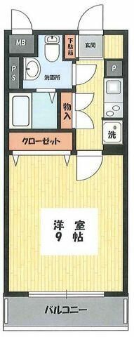 ＳＥＮＴＩＯ橋本 308号室 間取り