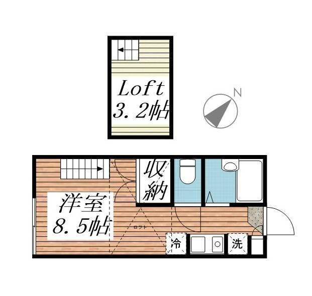 Ｋビレッジ２ 106号室 間取り