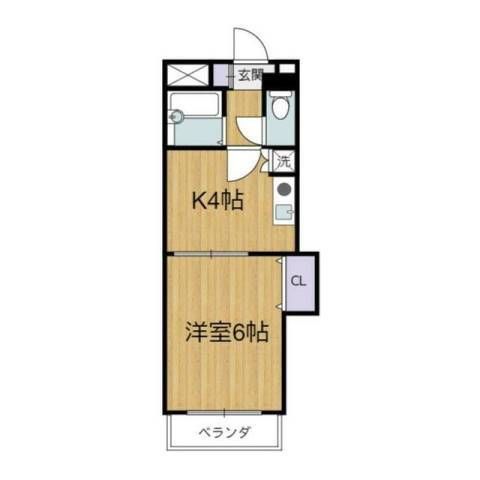 花みずき新館 210号室 間取り