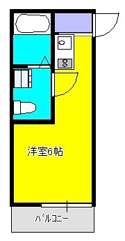 パルティールドサンク  101号室 間取り