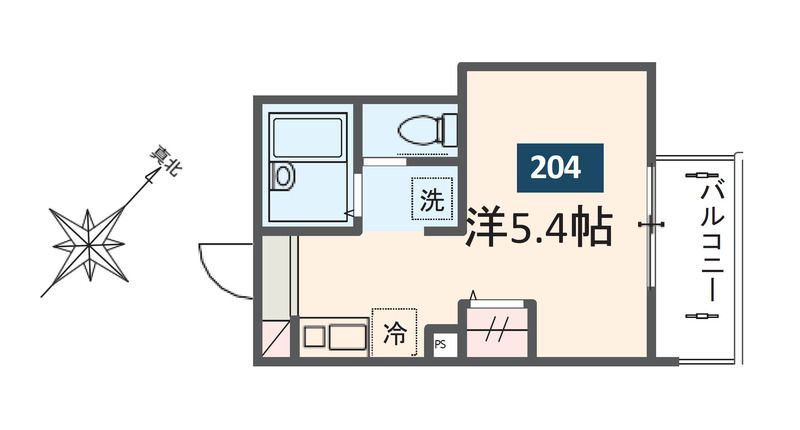 MELDIA番田 204号室 間取り