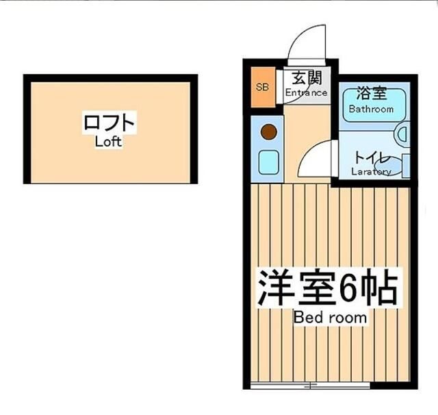 ｂ&rsquo;ＣＡＳＡ淵野辺ｒｅ－ｂｏｒｎ 201号室 間取り