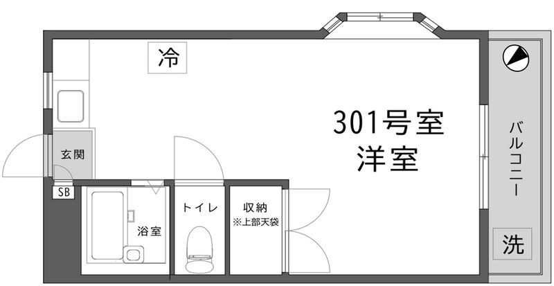 Ｍｉｓｔｙ 301号室 間取り