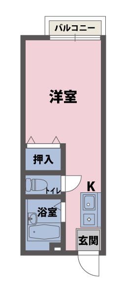 メゾンブランシュ 202号室 間取り