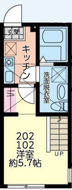 アルファカーサ 202号室 間取り