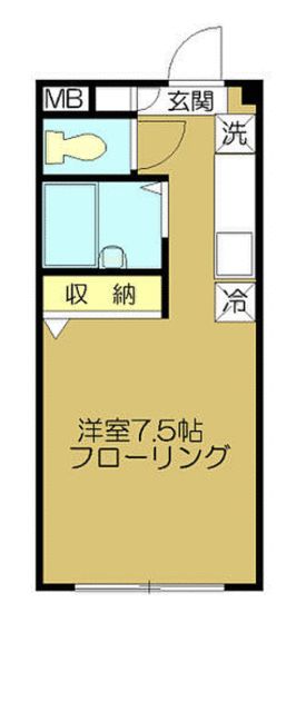 オヤマハイネス 104号室 間取り