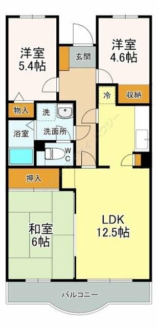 ラヴェニュー相模原 402号室 間取り