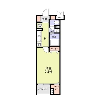 メゾン　ド　ルノン 204号室 間取り
