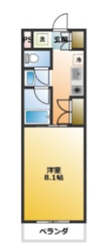 C's 28 KOYATA 210号室 間取り