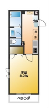 セントラルパーク 303号室 間取り