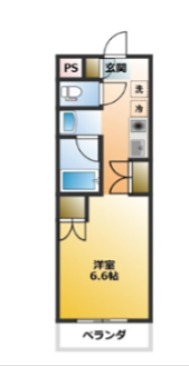 いぶきドミトリー 407号室 間取り